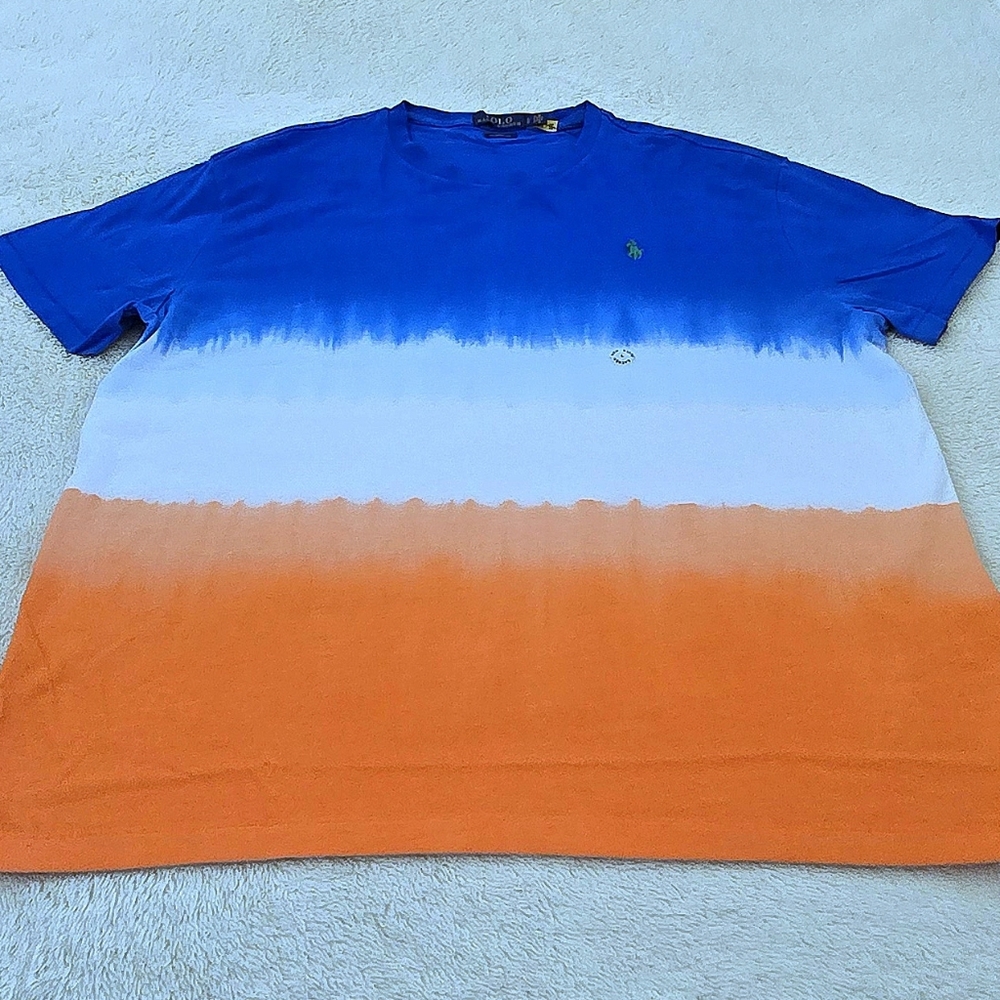 POLO🏇 Ralph Lauren Gradient Tie Dye Tee👕 - NWT - Picture 12 of 14